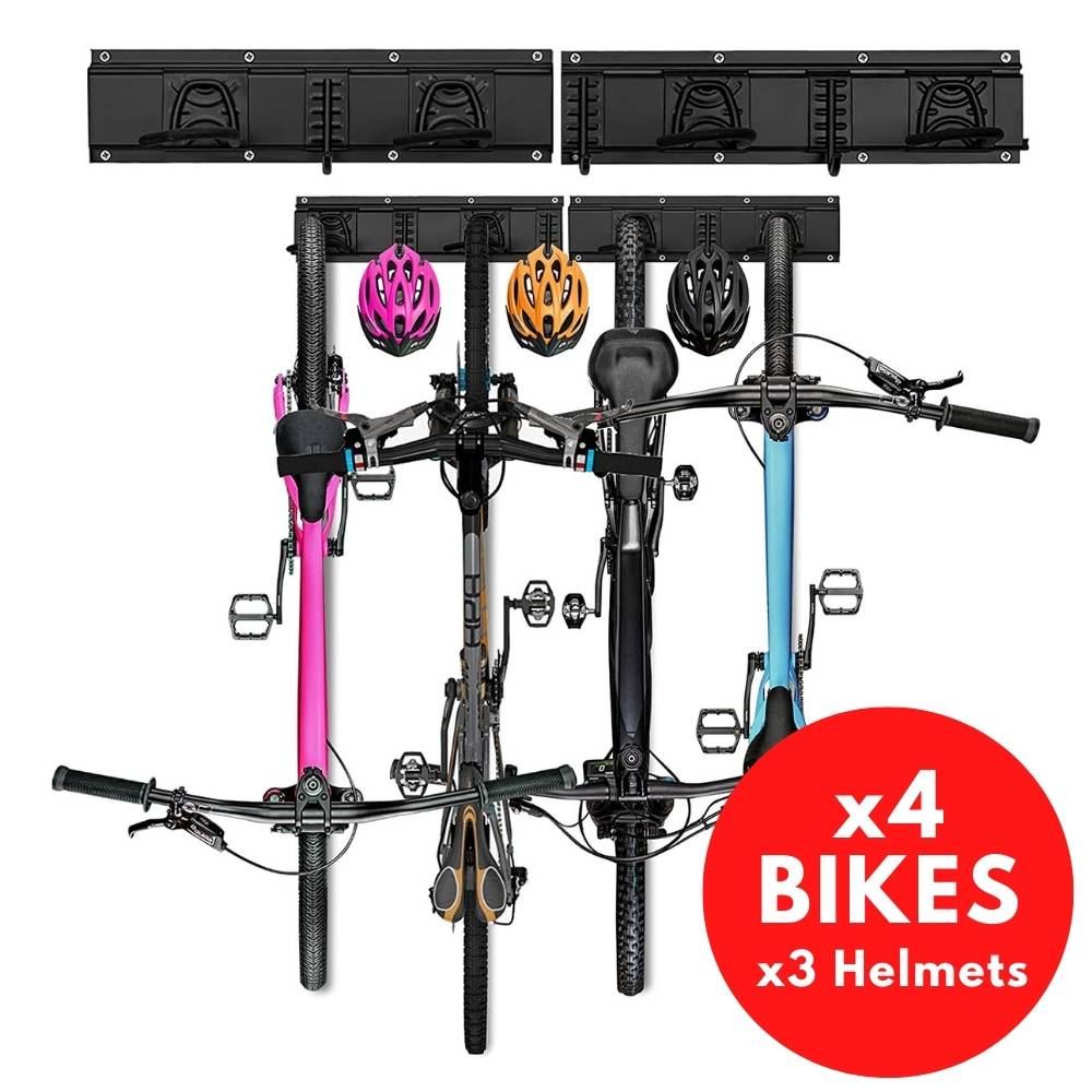 Bike Wall Storage, 4 Bike Kit